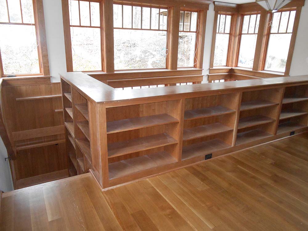 An addition kitchen and living room