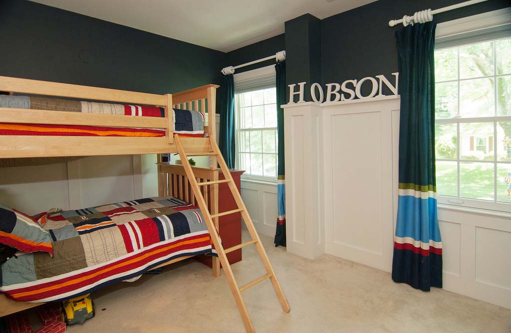 An addition kitchen and living room